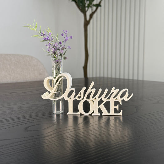 Dekoaufsteller mit Glasröhrchen "Dashura Loke" – liebevolle Geschenkidee zum Muttertag