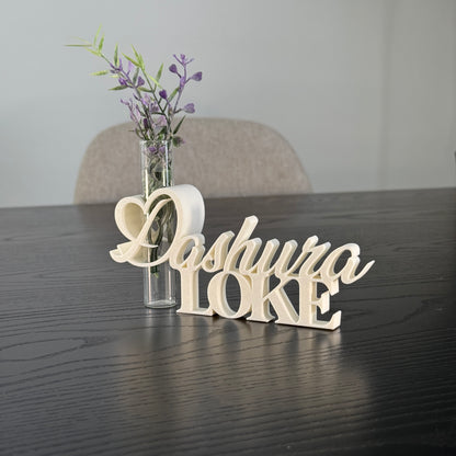 Dekoaufsteller mit Glasröhrchen "Dashura Loke" – liebevolle Geschenkidee zum Muttertag